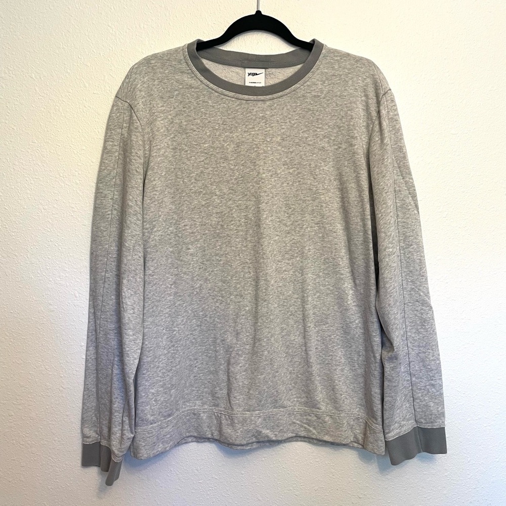 Nike Yoga Therma-FIT Men's Fleece Crewneck Sweatshirt Gray